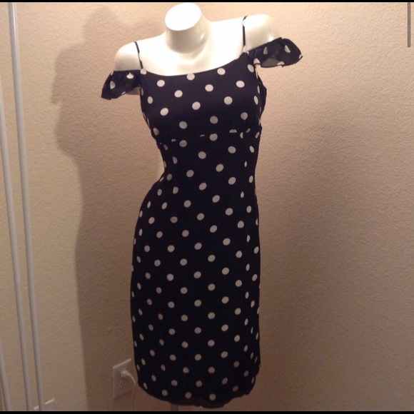 Polka-Dot silk Dress - Picture 1 of 5